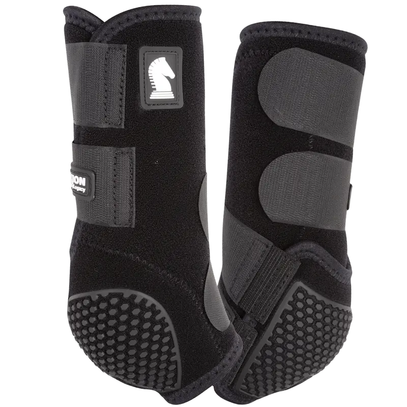 Classic Equine Flexion By Legacy Front Protective Boots- Black 1