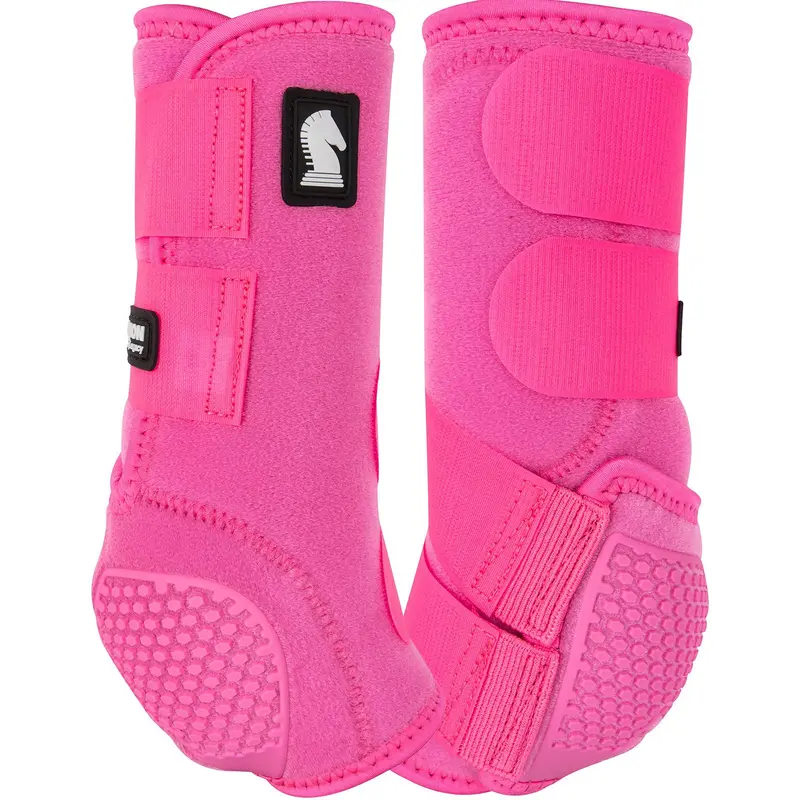 Classic Equine Flexion By Legacy Front Protective Boots- Hot Pink 1