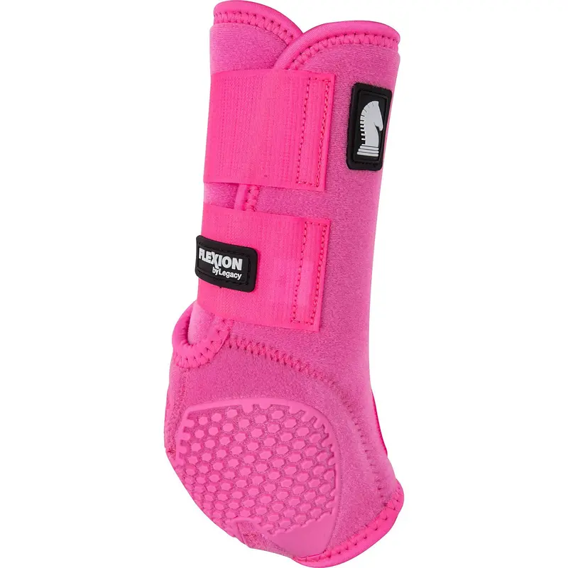 Classic Equine Flexion By Legacy Front Protective Boots- Hot Pink 2