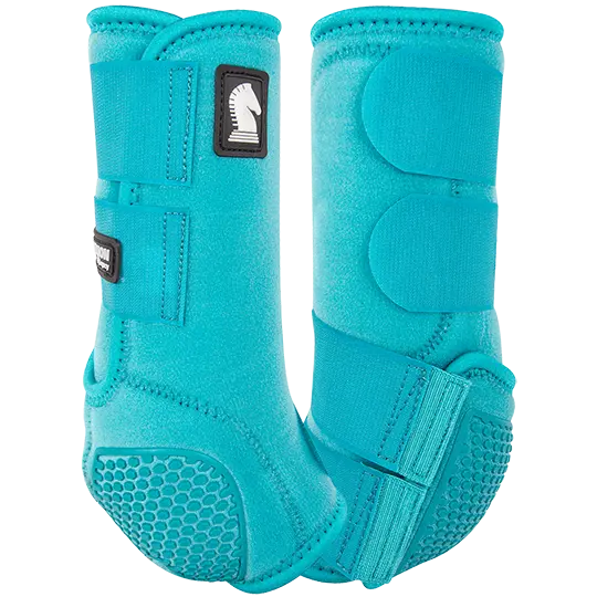 Classic Equine Flexion By Legacy Hind Protective Boots- Aqua 1