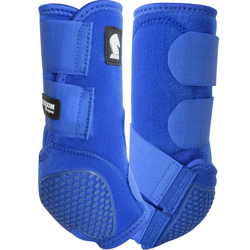 Classic Equine Flexion By Legacy Hind Protective Boots- Blue 1
