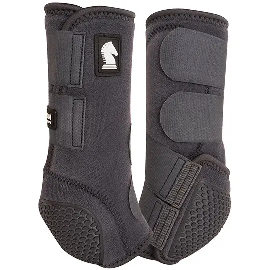 Classic Equine Flexion By Legacy Hind Protective Boots- Charcoal 1