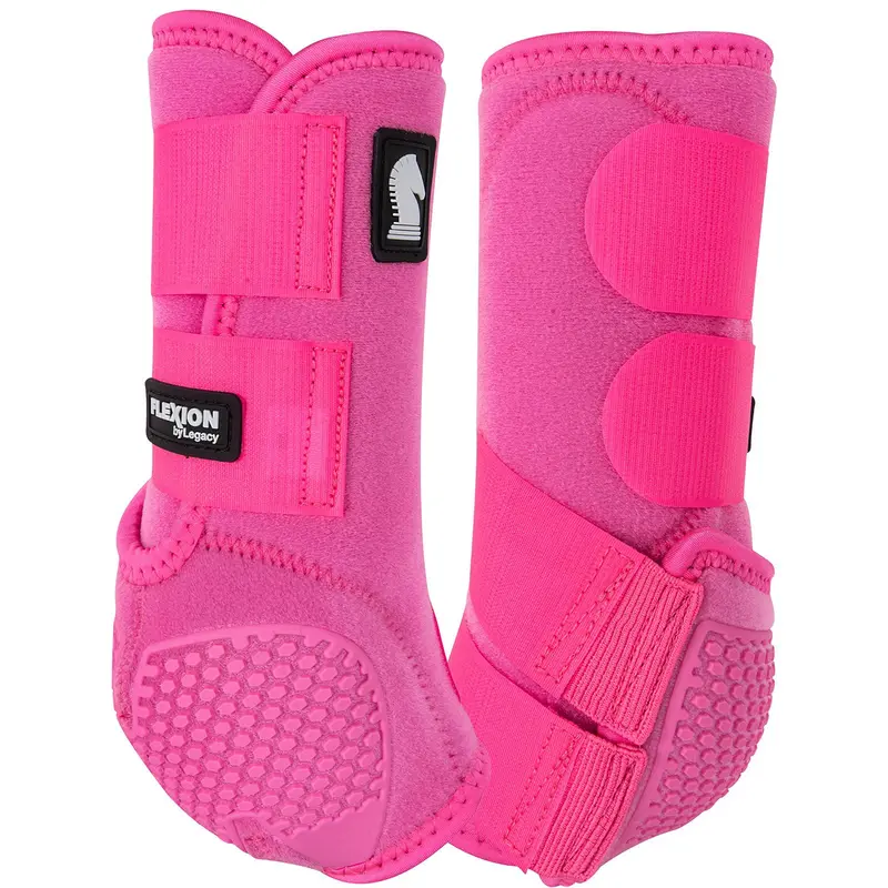 Classic Equine Flexion By Legacy Hind Protective Boots- Hot Pink 1