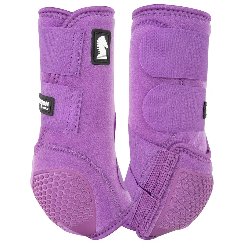 Classic Equine Flexion By Legacy Hind Protective Boots- Violet Purple 1