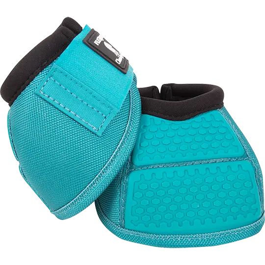 Classic Equine Flexion No-Turn Bell Boots- Aqua 1