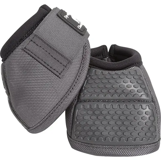 Classic Equine Flexion No-Turn Bell Boots- Charcoal 1