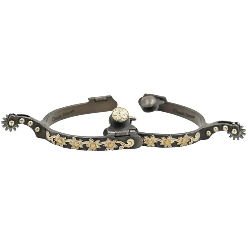 Classic Equine Flower Series 1/2" Band Spurs 1