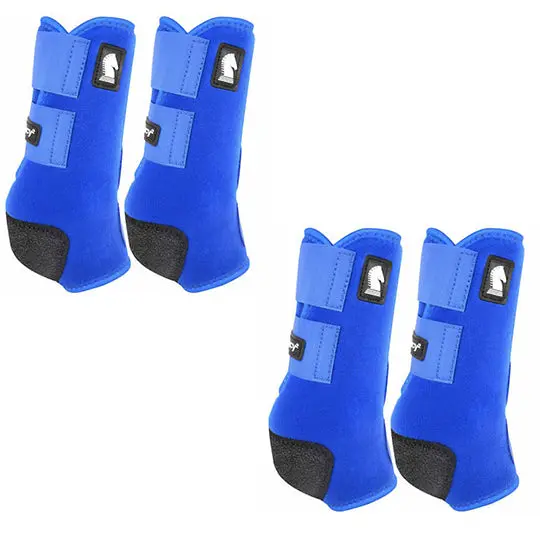 Classic Equine Legacy2 Front And Hind Boots Combo Pack- Blue 1