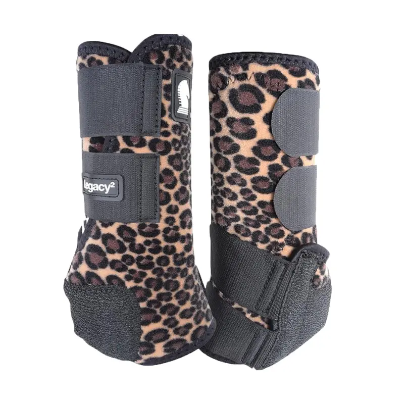 Classic Equine Legacy2 Front Protective Boots- Cheetah 1