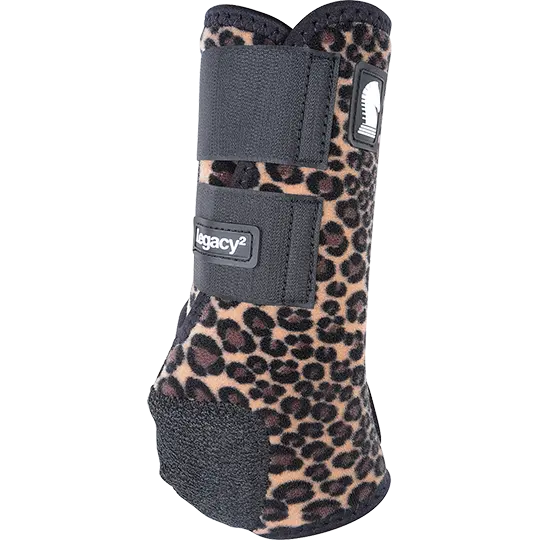 Classic Equine Legacy2 Front Protective Boots- Cheetah 2