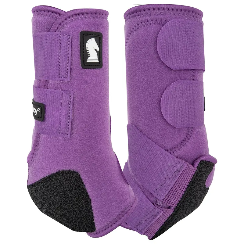Classic Equine Legacy2 Front Protective Boots- Violet Purple 1