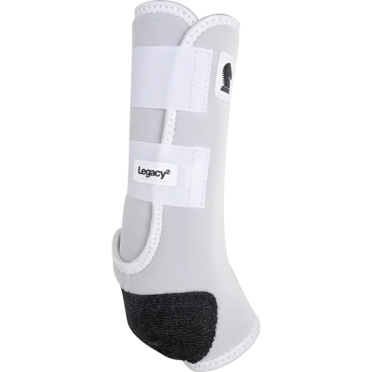 Classic Equine Legacy2 Hind Tall Protective Boots- White 2