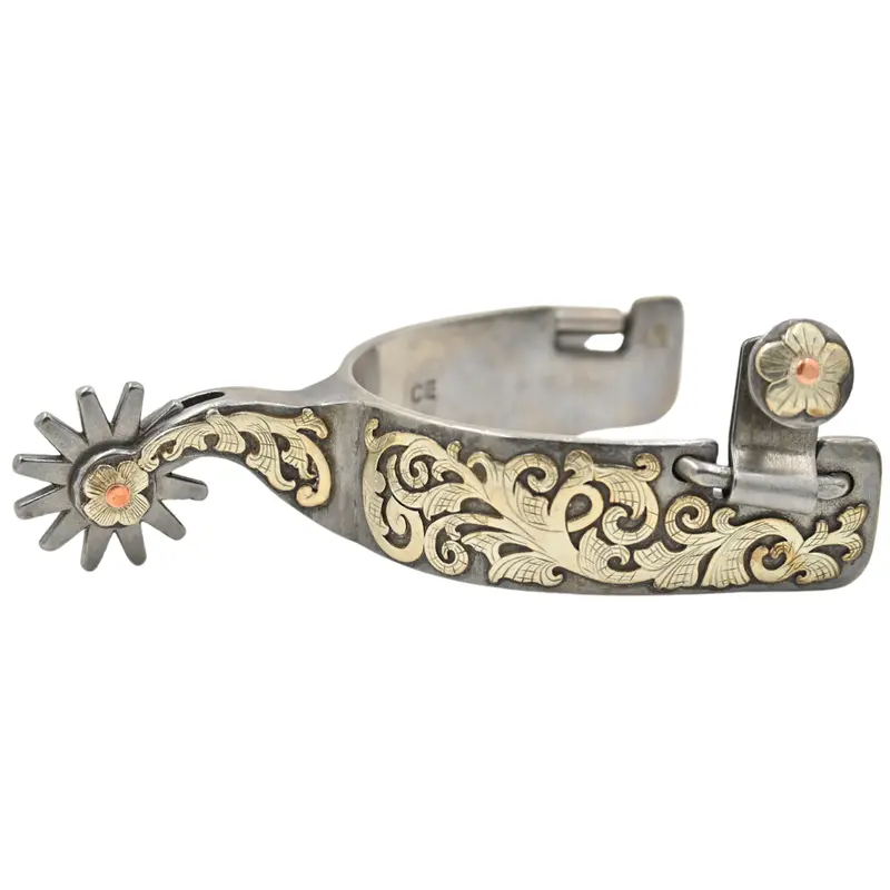 Classic Equine Performance Horse Spurs With Scroll Overlay- 12Pt 2