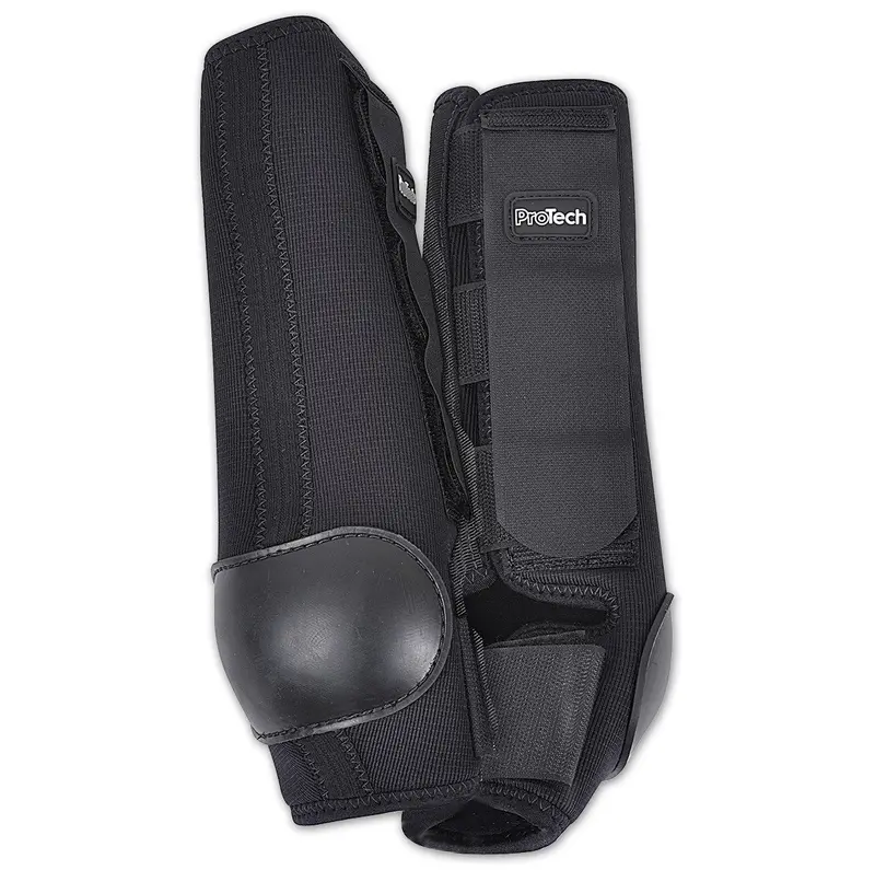 Classic Equine Pro-Tech Hind Splint Boots- Black 1