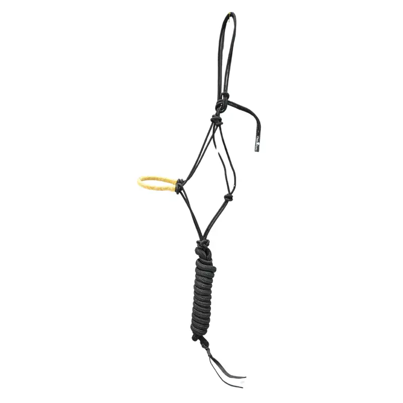 Classic Equine Rawhide Noseband Rope Halter With Lead 1