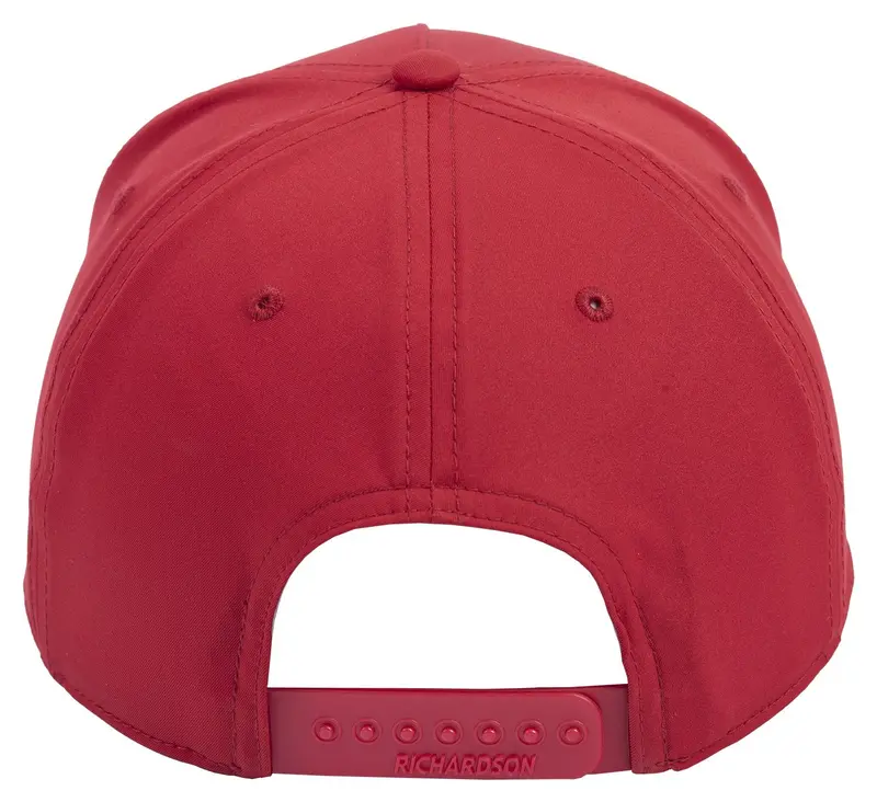 Classic Equine Red 5 Panel Snapback Cap With Patch 2
