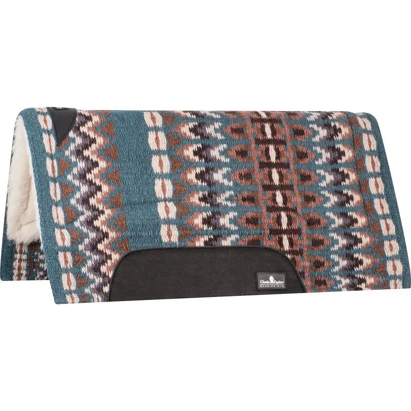 Classic Equine Sensorflex Saddle Pad 32" X 34"- Peacock/Cashmere 1