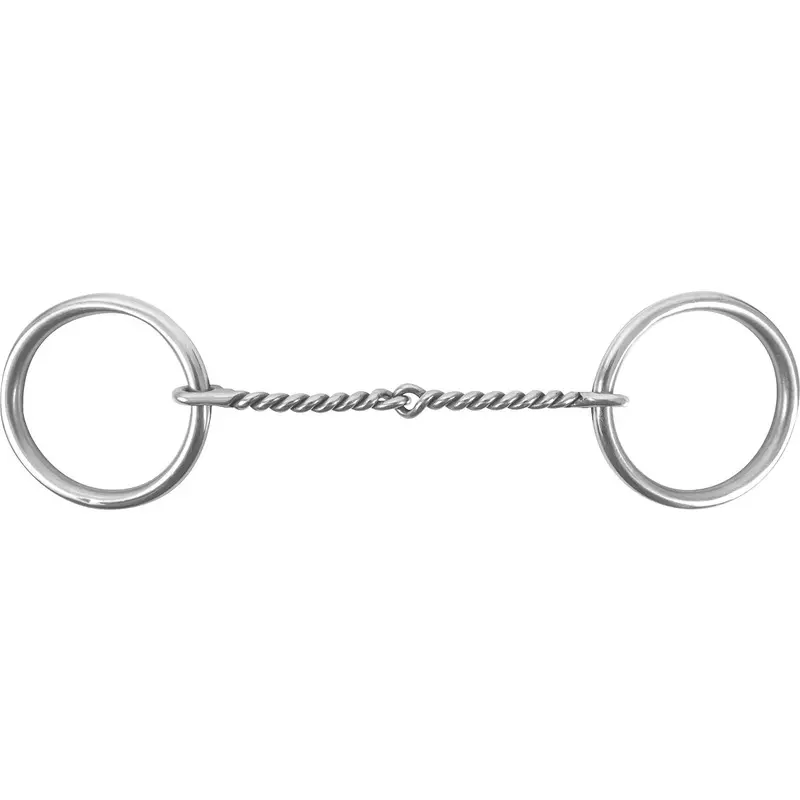 Classic Equine Stainless Steel Twisted O Ring Snaffle Bit 1