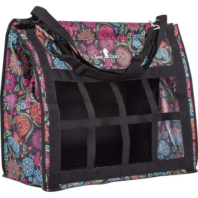 Classic Equine Top Load Hay Bag- Neon Flower 1