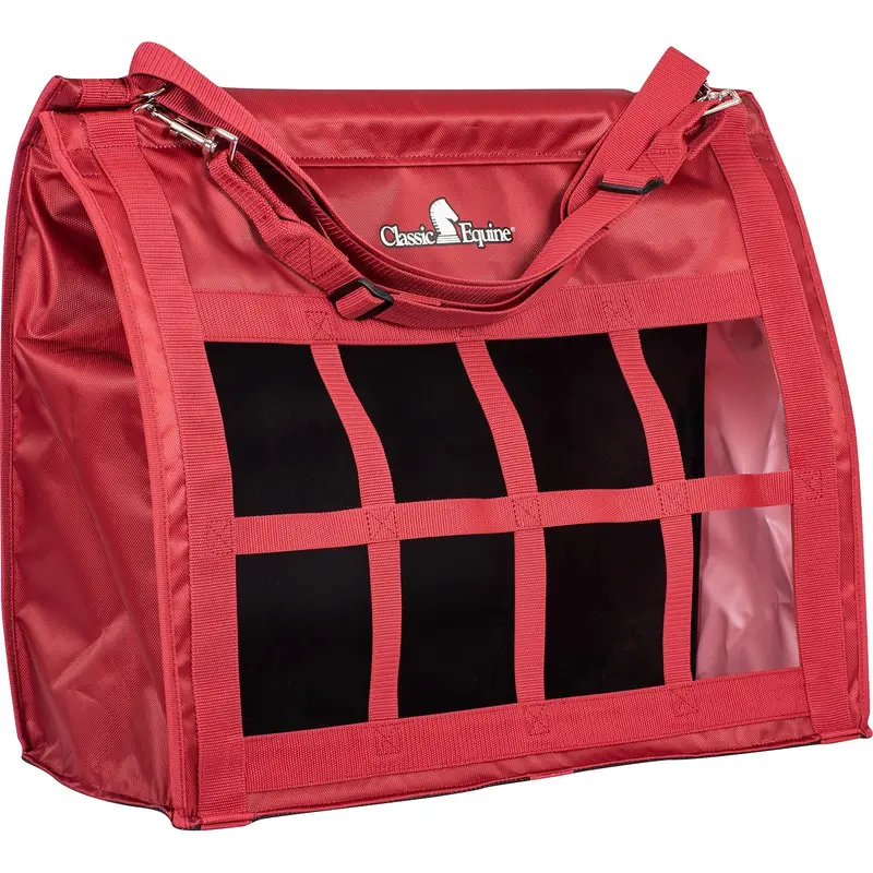 Classic Equine Top Load Hay Bag- Red 1