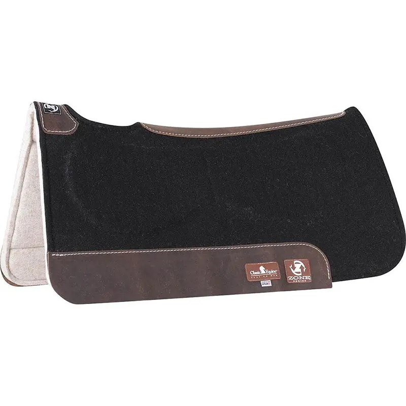 Classic Equine Zone Series Felt Pad 31"X32" - Black 1