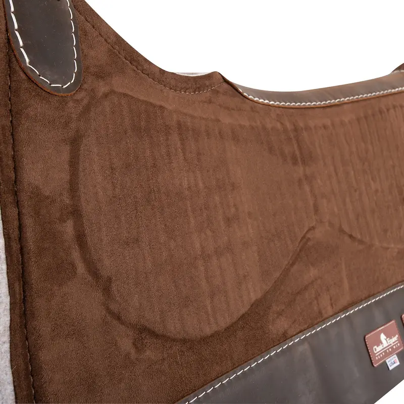 Classic Equine Zone Series Microsuede Saddle Pad 30"X30" - Chocolate 2