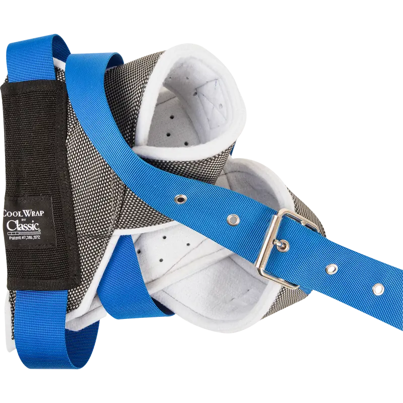 Classic Ropes Clear Vision Cool Wrap Horn Wrap- Grey With Blue Strap 1