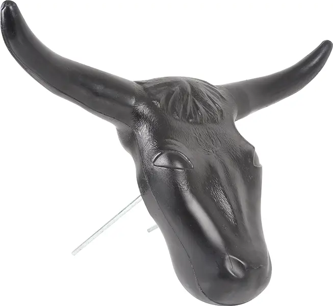 Classic Ropes Steer Head Dummy- Black 1
