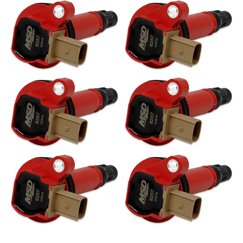 Coils 6Pk Ford Eco-Boost 3.5L V6 11-16 Red 1