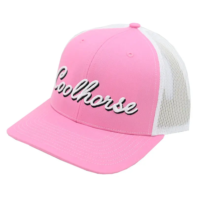 Coolhorse 112 Pink Cap With Cursive Logo 1