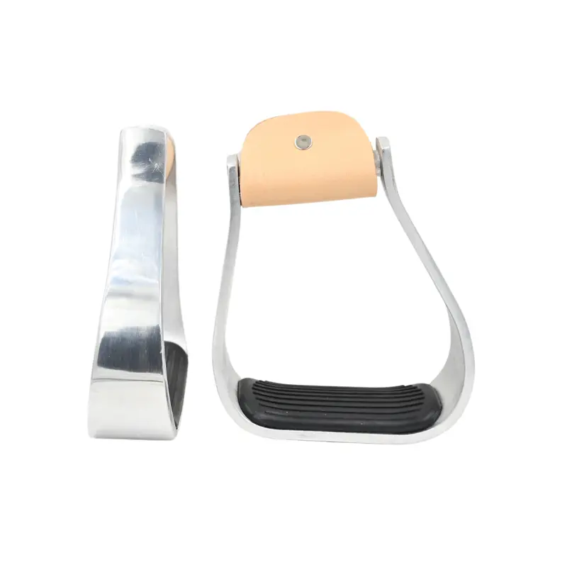 Coolhorse 2" Crooked Aluminum Barrel Stirrups 1