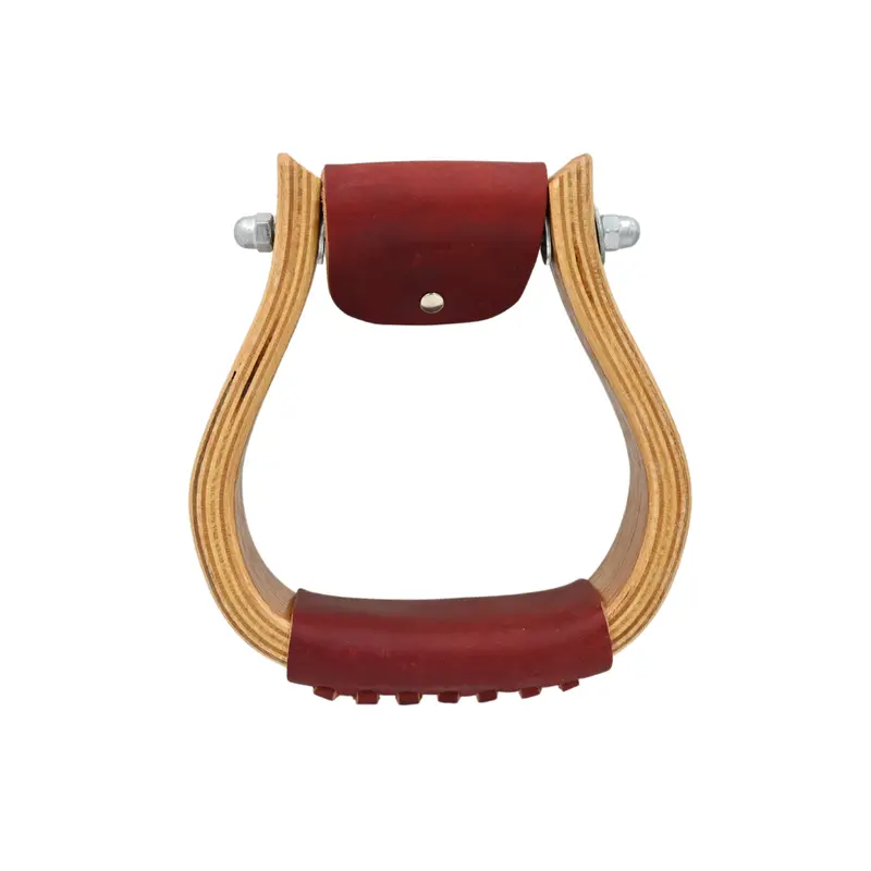 Coolhorse 2" Oak Wood Bell Stirrups 2