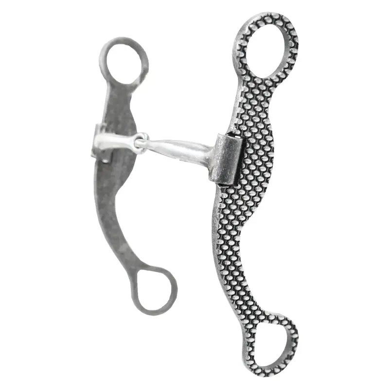 Coolhorse Aged Rasp Shank Stainless Snaffle Bit 1
