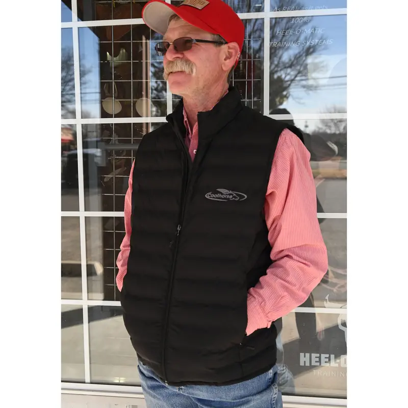 Coolhorse Black Men's Puffer Vest 1