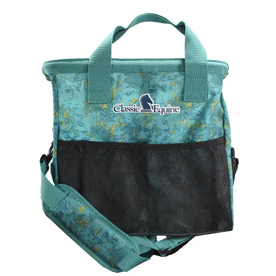 Coolhorse Exclusive! Classic Equine Groom Tote- Turquoise Slab 1