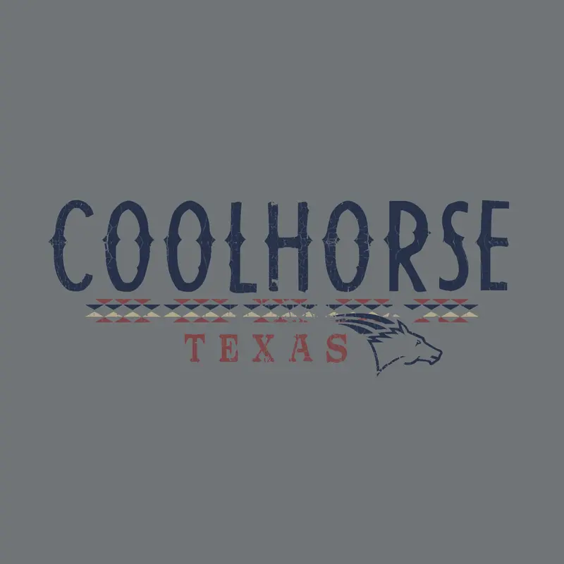 Coolhorse Gray Aztec Texas Short Sleeve T-Shirt 2