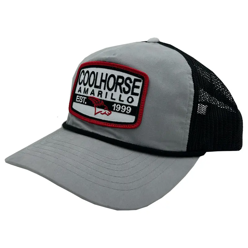 Coolhorse Gray Rope Cap With Coolhorse Patch 1