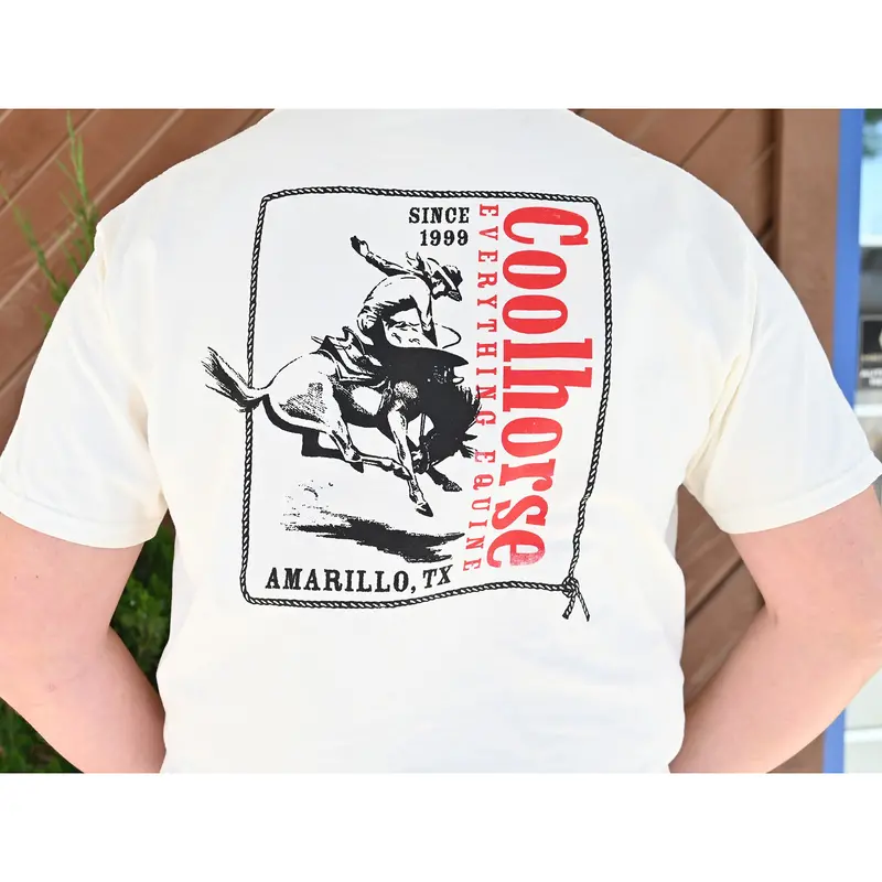 Coolhorse Ivory Cowboy Short Sleeve T-Shirt 2