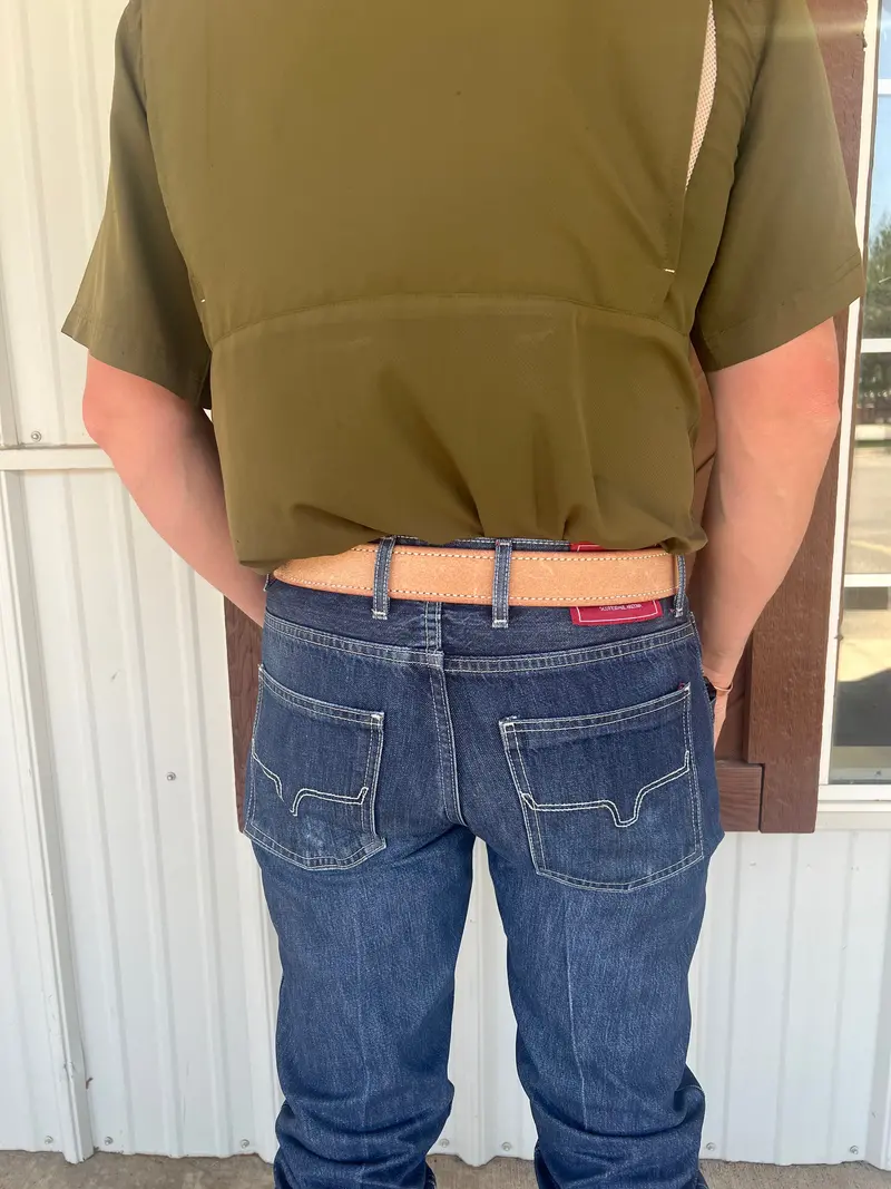 Coolhorse Leather 1 1/2" Roughout Belt- Pre-Made, Handmade In Amarillo, Tx 3