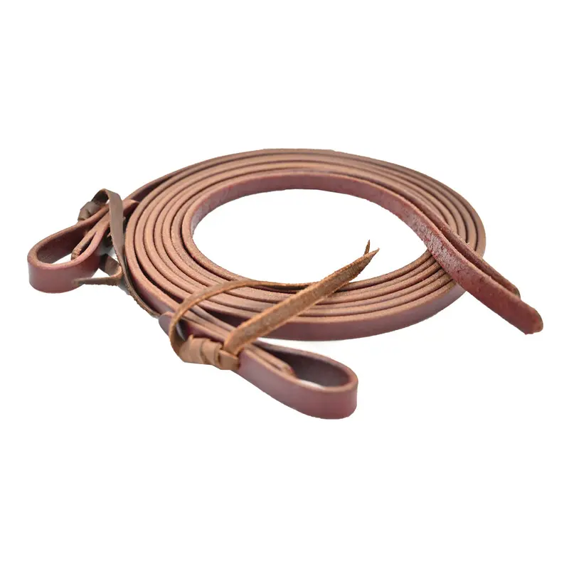 Coolhorse Leather 1/2" Latigo Leather Split Reins 7-8' Long, Handmade In Amarillo, Tx 1