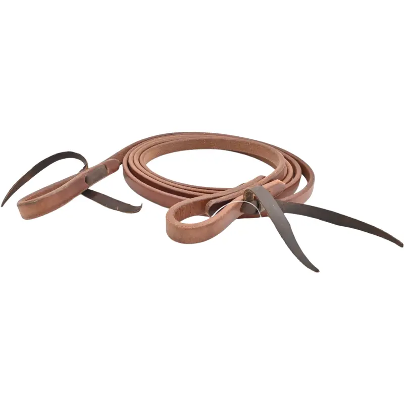 Coolhorse Leather 5/8" Harness Leather Roping Reins With Waterloops- Handmade In Amarillo, Tx 1