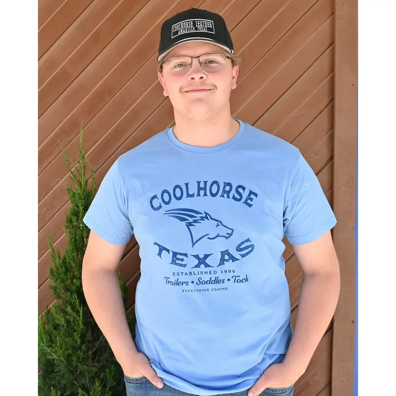 Coolhorse Light Blue Everything Equine Short Sleeve T-Shirt 2
