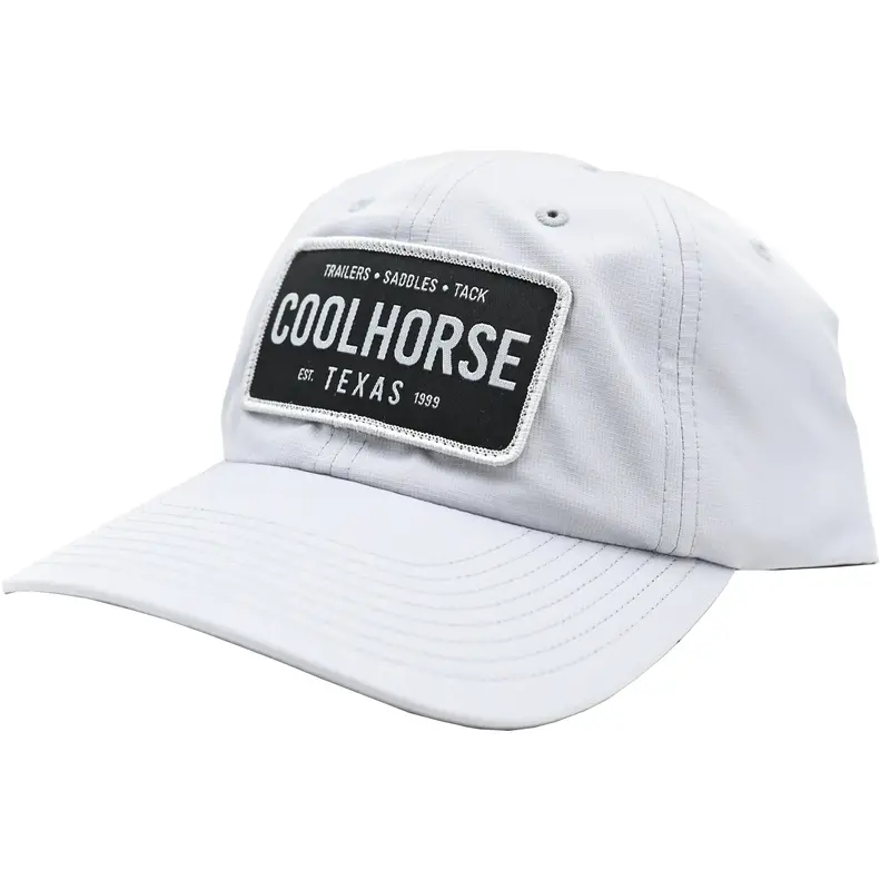 Coolhorse Light Grey Active Cap With Coolhorse License Plate Patch 1