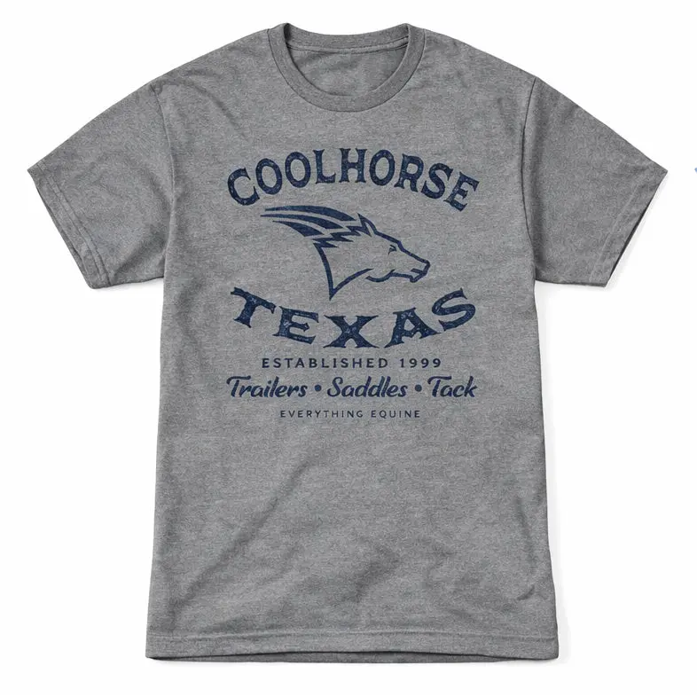 Coolhorse Light Grey Everything Equine Short Sleeve T-Shirt 1