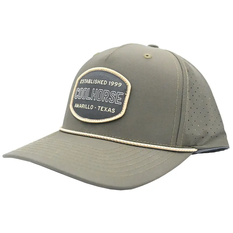 Coolhorse Loden Green Rope Cap With Coolhorse Patch 1