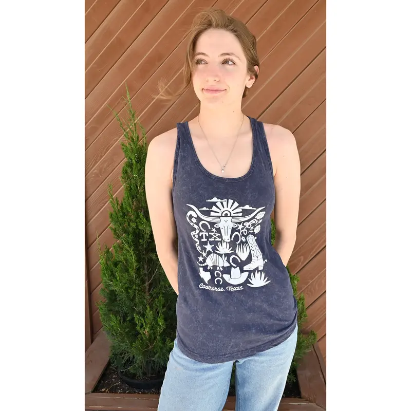 Coolhorse Navy Best Of Texas Tank Top 1