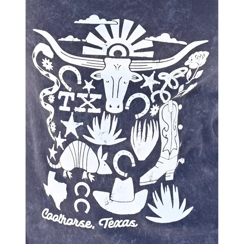 Coolhorse Navy Best Of Texas Tank Top 2