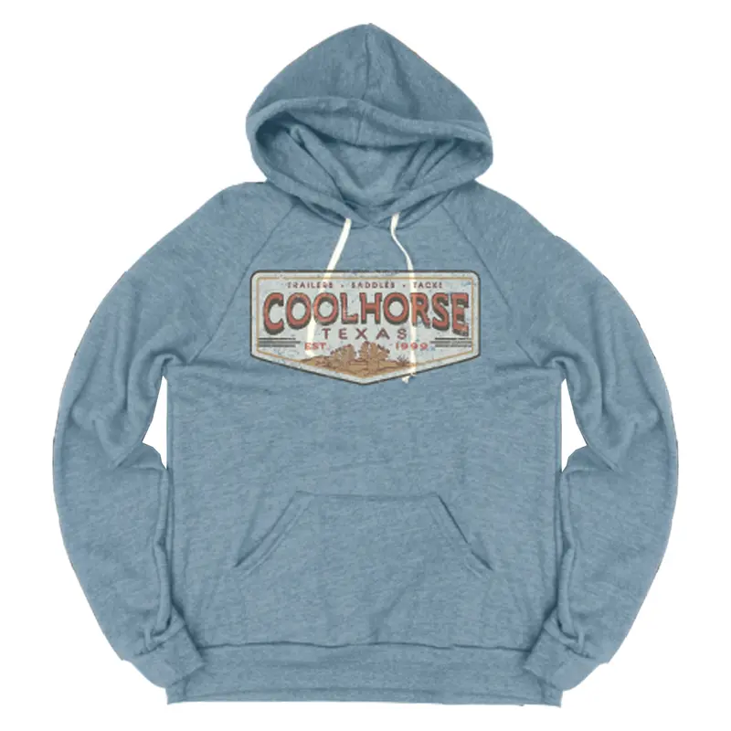 Coolhorse Rustic Desert Glacier Blue Hoodie 1
