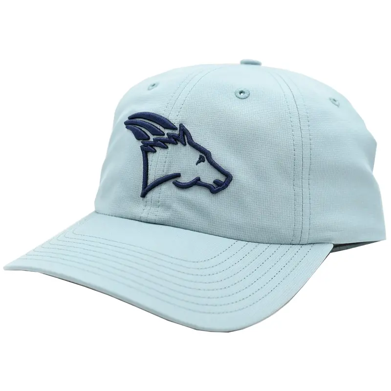 Coolhorse Smoke Blue Active Cap With Navy Coolhorse Logo 1