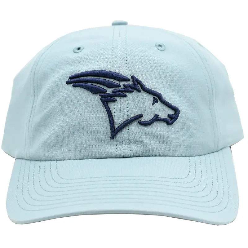 Coolhorse Smoke Blue Active Cap With Navy Coolhorse Logo 2